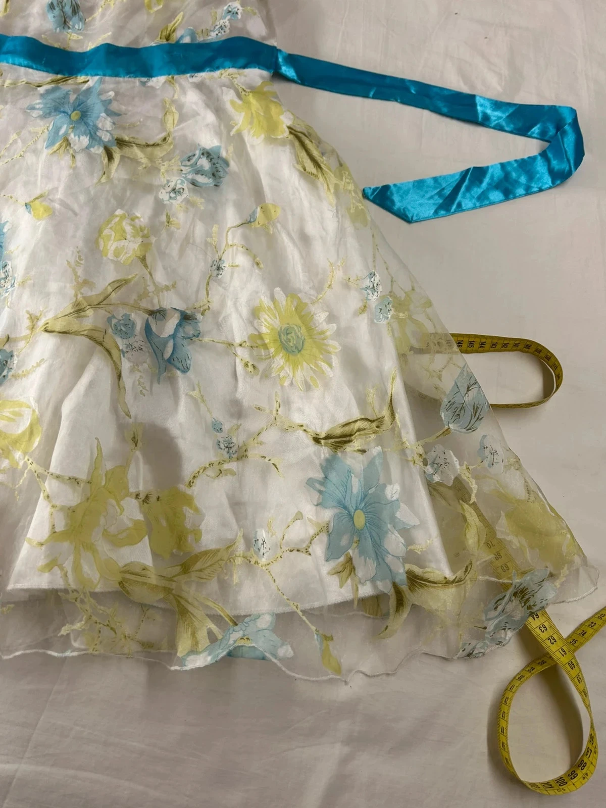 Witte en blauwe vintage sunboree jurk – photo 5